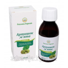 Сироп Артишок – м’ята