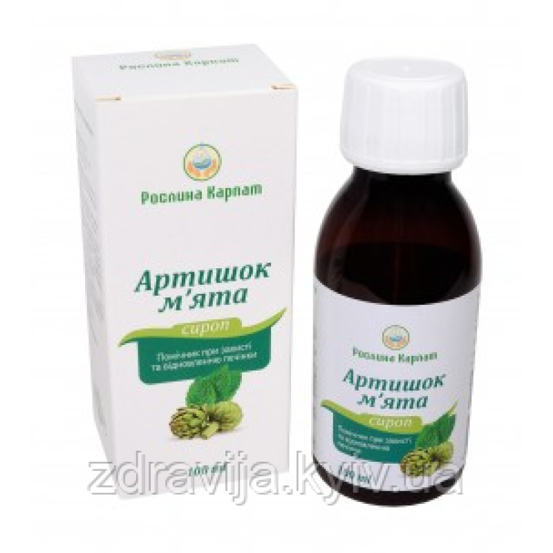 Сироп Артишок – м’ята