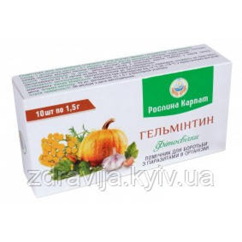 Гельмінтин — Фітосвічки від глістів, лямблій