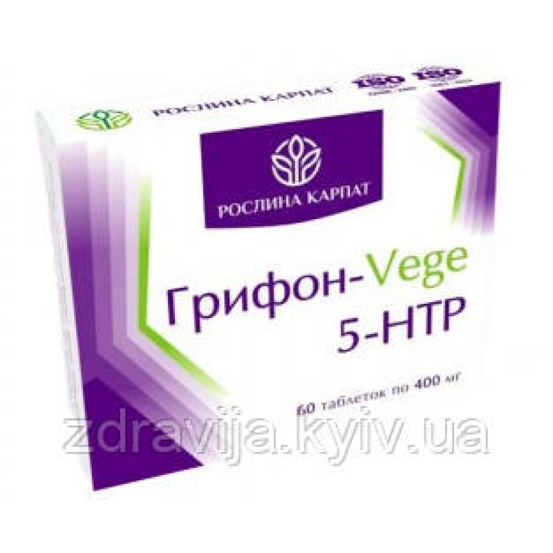 Грифон-Vege 5 — HTP 60 здорові нерви — здоровий організм